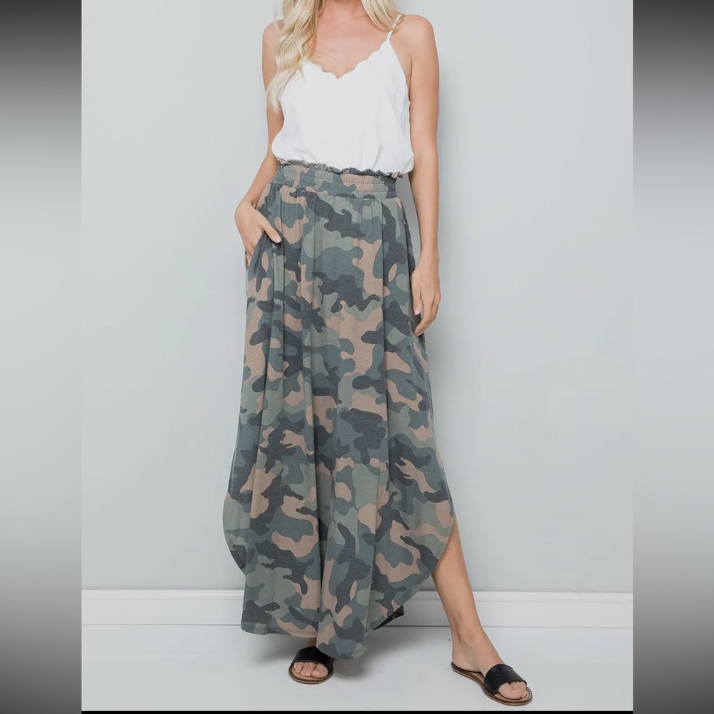 NWT Sweet Lovely by Jen Camo Maxi Skirt | Spring / Summer 🌿 plus size